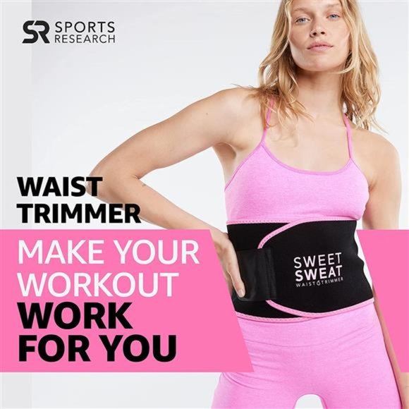 Sweet Sweat Waist Trimmer, by Sports Research - Sweat Band to Cut Water Weight - Picture 2 of 6